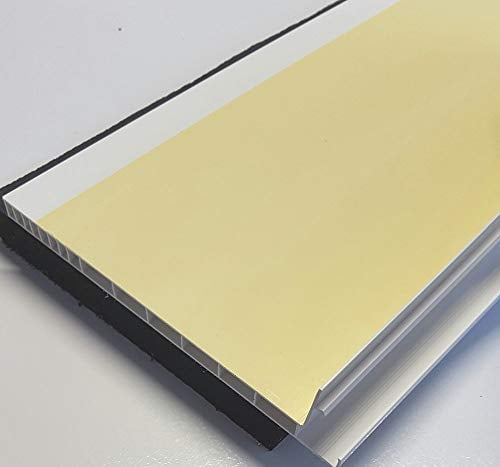 Menke Rollladendeckel Schallschutz mit Flex-Schaum & Schwerfolie 300 mm breit Rollladenkastendeckel Rollladendämmung … (1000 mm)