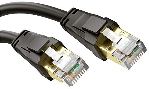 BlueRigger CAT 8 Ethernet Cable - 5M Regular (RJ45, 40Gbps, 2000MHz, CAT8 Internet Cable) High Speed LAN Network Cable - Compatible with Game Consoles, HDTV, Router, PC