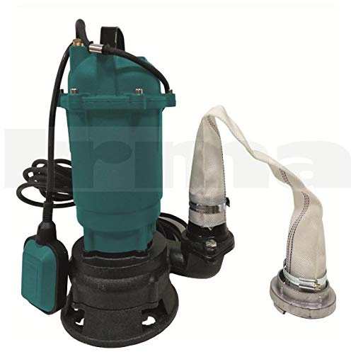 BSD Pompa per Acque Scure - Pompa Sommersa, Pompa Imersione per Acque Scure con Trituratore e Interruttore Galleggiante - Pompa per Acque Reflue - 1100W