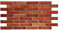 Wandpaneel aus ABS Red Wall Kunstziegel rot 3D-Effekt 97 x 50 x 0,4 mm