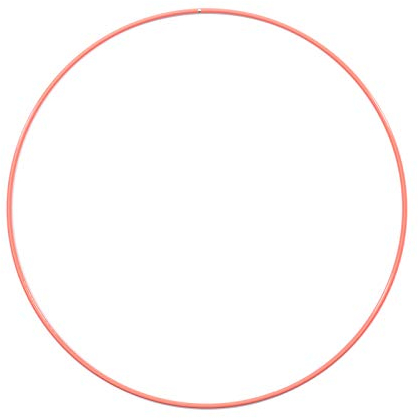 Vaessen Creative Metallringe Ø25cm 3mm Ziegelfarbe, Rot