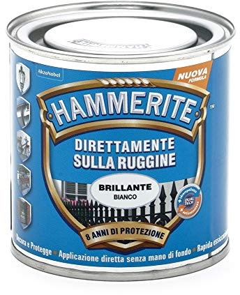 Hammerite Direttamente Sulla Ruggine Brillante Bianco 0.250 l