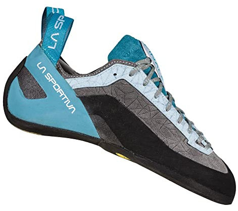 LA SPORTIVA W Finale Grau - Leistungsfähiger technischer Damen Kletterschuh, Größe EU 38.5 - Farbe Clay - Topaz