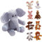 Leisure Arts Little Crochet Friend Animals Häkelset mit Garn, inklusive Anleitung (evtl. nicht in deutscher Sprache), 20.3 cm Amigurumi-Elefant