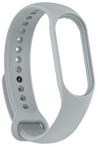 KAREN66 Armband Kompatibel mit Xiaomi Mi Band 7 Armband Silikon Wasserdicht Ersatzband für Xiaomi Smart Band 7 Fitness- & Aktivitätstracker, Damen Herren (Grau-2#)