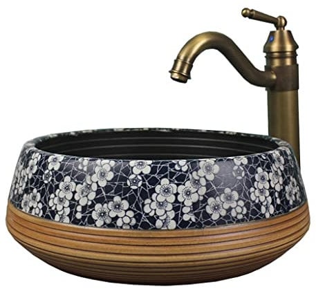 ADITAM Retro Bathroom Sinks Hotel Water Wash Basin Countertop Washstand Bathroom Washbasins Washing Sink Double The Comfort