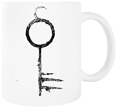 The Infernal Key Weißer Becher Trinkbecher aus Keramik