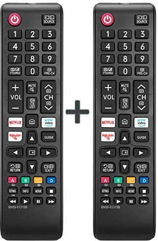 Fernseher Fernbedienung für Samsung Smart TV (2 Stück) - Universal für Samsung OLED/4K UHD/LED/LCD TVs