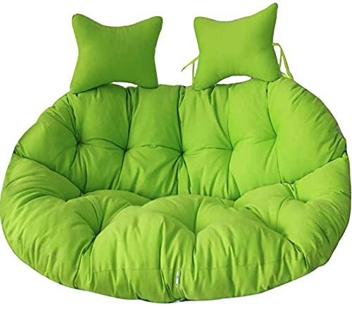 Hängekorb-Stuhlkissen-Ersatz, Dicke, waschbare Eiernest-förmige Kissen, hängende Hängematte, 2-Personen-Sitzer, Boden mit Reißverschluss (Farbe: C) (H)