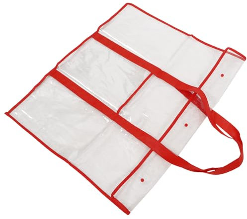 TOPPERFUN Poster-Aufbewahrungstasche Aus Kunststoff Zeichenbretttasche Mit Druckknopf-Design Organizer Für Kunstwerke Großes Fassungsvermögen Für Dokumente Kleidung Und Spielzeug Leicht