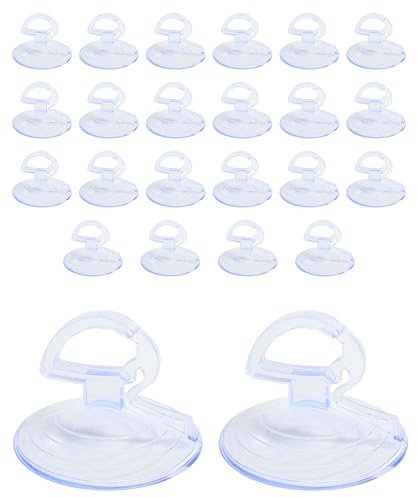 bylikeho Lot de 24 ventouses pour pare-brise de voiture, accessoires de voiture avec forte force d'adsorption, mini support d'adsorption en PVC, universel pour voiture, SUV, camion, camping-car