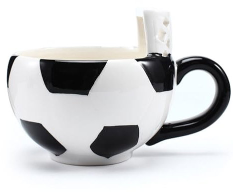 STJNFCY Taza de café de Regalo de Baloncesto, Taza de Baloncesto con Canasta y balón para los Aficionados al Baloncesto Taza de café con función de Juego Regalo para cumpleaños Navidad,B