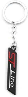 Aqxyju Generisch 3D-Autoaufkleber ST LINE Logo-Emblem Sportabzeichen Autoaufkleber Kompatibel mit 2018 mk3 Fiesta 2019 Ecosport 2009–2015 Personalisierte Auto Aufkleber(ST Line Keychain)