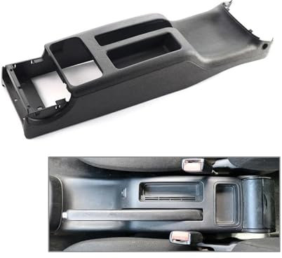 WEFOLCC Schwarz-grau-beige Autoinnenausstattung Getränkehalter Für Die Hintere Mittelkonsole 1J0863323N Für VW Für Golf 4 IV MK4 Für Bora Mittelarmlehne Box(Schwarz)