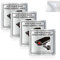Autocollant Panneau Video Surveillance Aluminium Adhesif 15×15cm, Pancarte Site Sous Video Surveillance Panneau Camera Surveillance Adhesive, Résistant aux UV, Avec Trous Percés(Lot De 4)