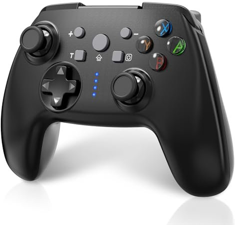 Shiptree Manette Switch, Manette Switch sans fil pour Switch/Switch Lite/Switch OLED, Manette Switch Pro avec One Key Wake Up/Turbo/6 Axis Gyro/Dual Vibration et Capture d'écran, Manette PC