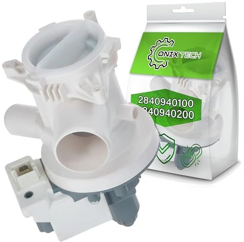 Pompa di Scarico per Lavatrice 30W 220/240V 50HZ 0,33A con Codice Originale 2840940100 2840940200 2863200900 288040200 2880401800 per Beko per Blomberg per Arcelik - Garanzia di 5 Anni - ONIX TECH
