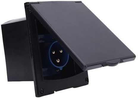 Boîte D'entrée de Puissance pour Camping-car, Prise Résistante à L'eau à 3 Broches 16A, Camping-car Extérieur, Remorque, Caravane