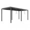 PERGOLA BIOCLIMATICA 5,8X3 H240 ALLUMINIO ANTRACITE DOPPIA LAMELLA ORIENTABILE