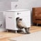 Coo11 95L Smart Self-Cleaning Cat Litter Box, Automatic Cleaning, Dust-Free, Odor Control, Smart Monitoring with App Control and Safety Gate, Hygienic Cat Toilet for Indoor Cats (Grey)