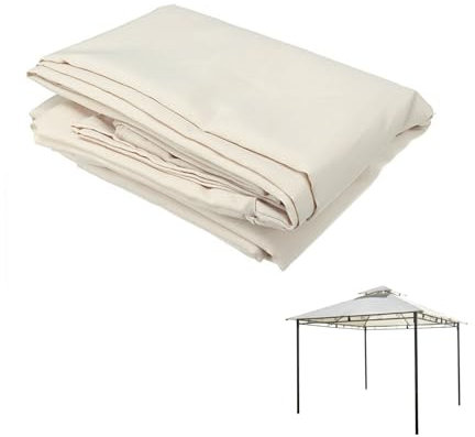Greenwood - Telo di ricambio per gazebo GAZ363, 3X2m, antivento, poliestere 180 gr., colore: ecrù