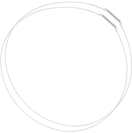 GVSS 2 x Universal Washing Machine Roller Door Spring Clamp Diameter 35 cm, Ring Clamping, Steel Strapping for Porthole Seal, Compatible with Samsung, for Haier, for Hotpoint