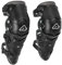 ACERBIS IMPACT EVO 3.0 Protezione Ginocchio, Parastinchi per Moto, Nero/Rosso, Polipropilene/EVA/Nylon, Sistema a Doppio Perno, Cinghie Elastiche Regolabili