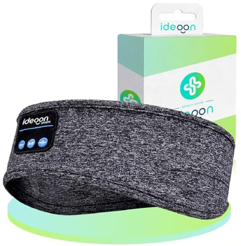 ideoon Smartes Kopfhörer-Stirnband, Bluetooth 5.4, Freisprecher & Sprachsteuerung, grau: EIN bequemer Begleiter für Sport, Schlaf & Reisen