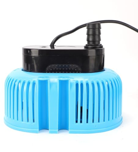 FAUOSWUK Pompe de Couverture de Piscine, Pompe à Eau Submersible 850 GPH avec Tuyau de Drainage de 16 Pieds et 3 Adaptateurs, pour Couverture de Piscine Hors Sol, Sous-sol D'étang (Prise UE 220V)