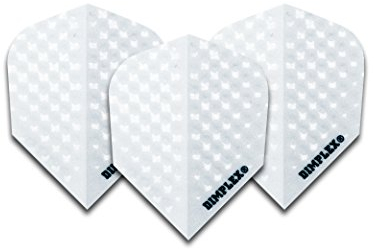 White Dimplex Dart Flights STD 4 sets pro pack (12 flights insgesamt)