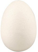 Craftmill Solid Polystyrene Eggs 6cm / 60mm - Box of (50)
