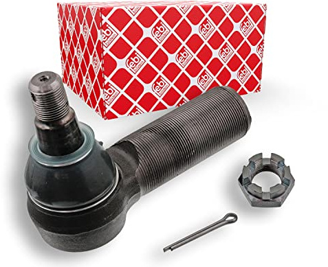 febi bilstein 44876 Lenkstangenendstück mit Kronenmutter und Splint, 1 Stück