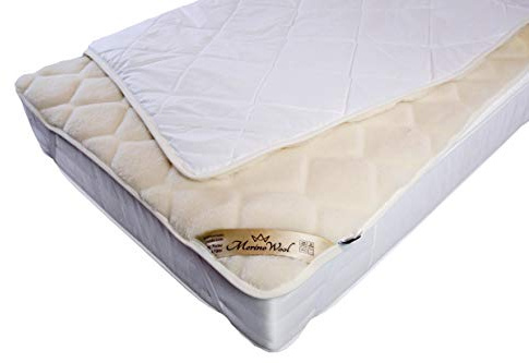 Caro Naturhaar Unterbett 100% Merino Wolle unterbett 140 x 190 cm Kaschmir Schurwolle Matratzenauflage Elegance Light Neuseeland