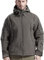 FREE SOLDIER Herren Winterjacke Military Softshell Jacken Outdoor Fleecefutter Winddichte Wasserdichte Jacke mit Kapuze Warme Taktische Jacken mit Mehreren Taschen für Jagdausflüge (Grau,L)