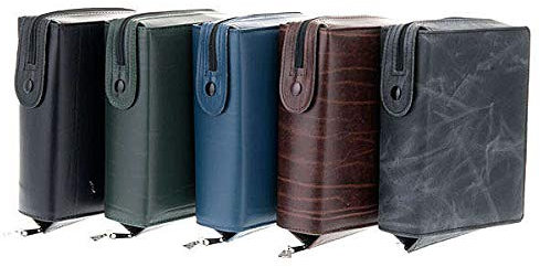 Holyart Copertina Pelle Bibbia Gerusalemme, Blu