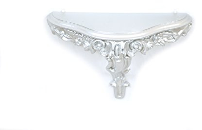 Ideacasa Regal Konsole Silber Regal Wall Barock Style Louis XVI 31X21CM