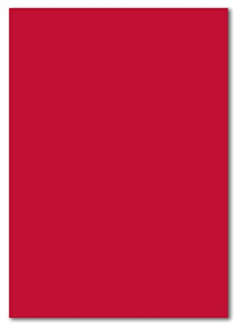 50 DIN A4 Papierbogen Planobogen - Rosenrot (Rot) - 160 g/m² - 21 x 29,7 cm - Bastelbogen Ton-Papier Fotokarton Bastel-Papier Ton-Karton - FarbenFroh