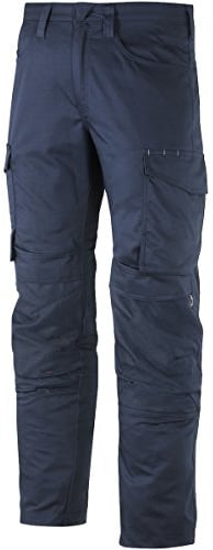 Snickers 68019595096 Size 96 Service Trousers with Knee Pockets - Navy Blue/Navy Blue