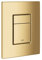GROHE Skate Cosmopolitan Flush Plate for Concealed Gd2 Cisterns, Water-Saving, Dual Flush with Start-and-Stop Activation, Easy to Install, Gold, 38732GL0