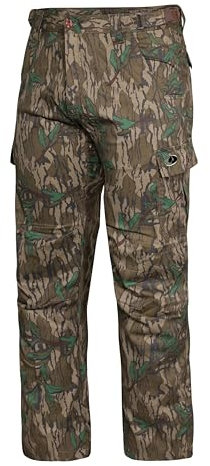 Mossy Oak Cotton Mill 2.0 Jagdhose für Herren, Camouflage-Kleidung, Größe XL, Grün, Greenleaf, X-Groß
