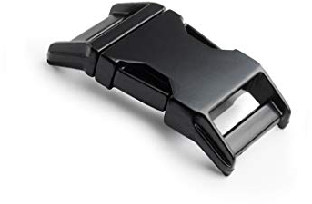 Ganzoo Metall-Klickverschluss Alumaxx, Set aus 2 Stück, 5/8, Klippverschluss, Steckschließer, Steckverschluss für Paracord-Armbänder, Hunde-Halsbänder, Rucksack, Farbe: schwarz matt