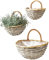 Kobolo Wandkorb Pflanzkorb Blumenkorb - Chipwood - grau - 3er Set