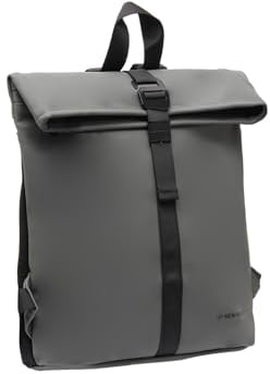 New Rebels Mart Los Angeles Wasserabweisender Rucksack – 7l Rolltop – Modische Tasche Für Jedes Abenteuer – Wasserabweisender Rucksack Unisex - DarkGray