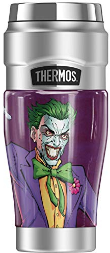 Gobelet de voyage en acier inoxydable avec motif Batman Joker, THERMOS King, isolation sous vide et double paroi, 473 ml