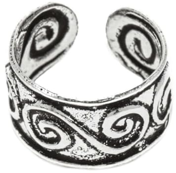 WINDALF Vintage Ohrschmuck SOPHIE 5 mm Celtic Spiralen Ohrklemme 925 Sterlingsilber