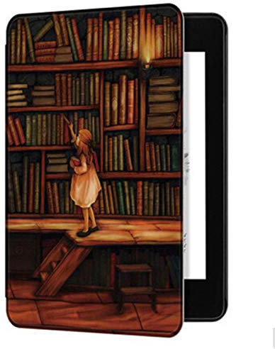 Case for Kindle Paperwhite 4 (10th Generation-2018 Release,Model NO PQ94WIF) -JMH PU Leather Smart Protective Cover with Hand Strap/Auto Wake/Sleep