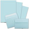 25x Briefpapier-Sets DIN A4 mit C6 Briefumschlägen, Haftklebung - Hellblau - mattes Schreibpapier mit Kuverts - FarbenFroh by GUSTAV NEUSER