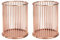 MengH-SHOP Stiftehalter Durchbrochen Runder Eisenkunst Schreibgerätehalter Multifunktionaler Schreibtisch Organisator Stiftköcher Organizer Make-up Pinselhalter 2 Stück (Roségold)