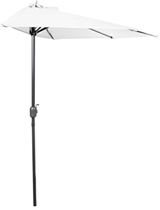 Haushalt International HI 62467 Wand Sonnenschirm halbrund 267cm UV50+ mit Kurbel