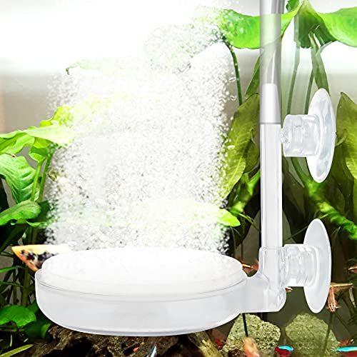 dafuhao Aquarium Bubble Stone,Nano Bubble Stone Aquarium Luftstein Leise mit Saugnapf,Aquarium Oxygen Stein mit Steuerventil für Teiche Aquarien Fisch Tank Hydroponic